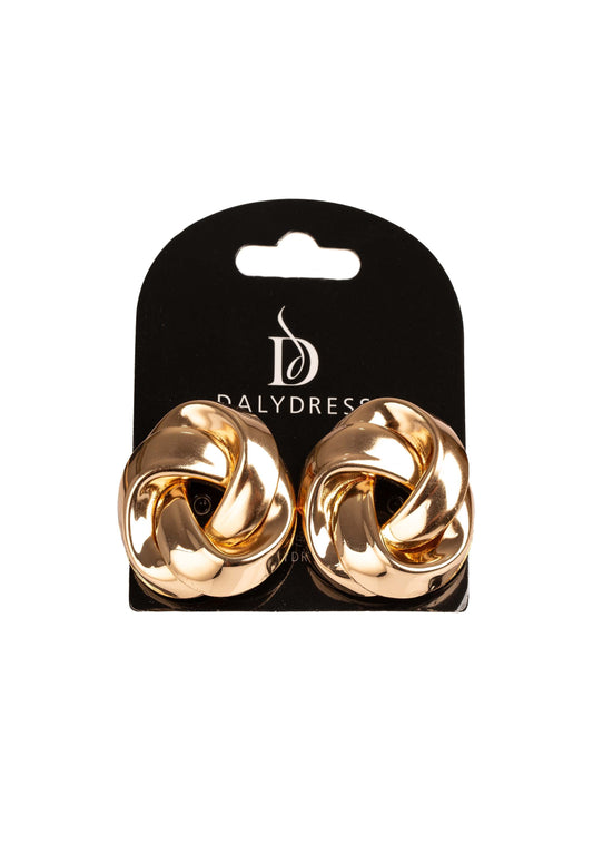 Elegant Twisted Knot Stud Earrings