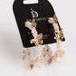 Delicate Butterfly Pearl Hoop Earrings