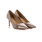 Cracked Effect Pointed Toe Pumps