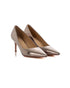 Cracked Effect Pointed Toe Pumps