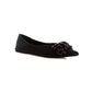 Satin Flats with Gem Cluster Design