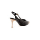 Patent Slingbacks with Gold Cap Toe
