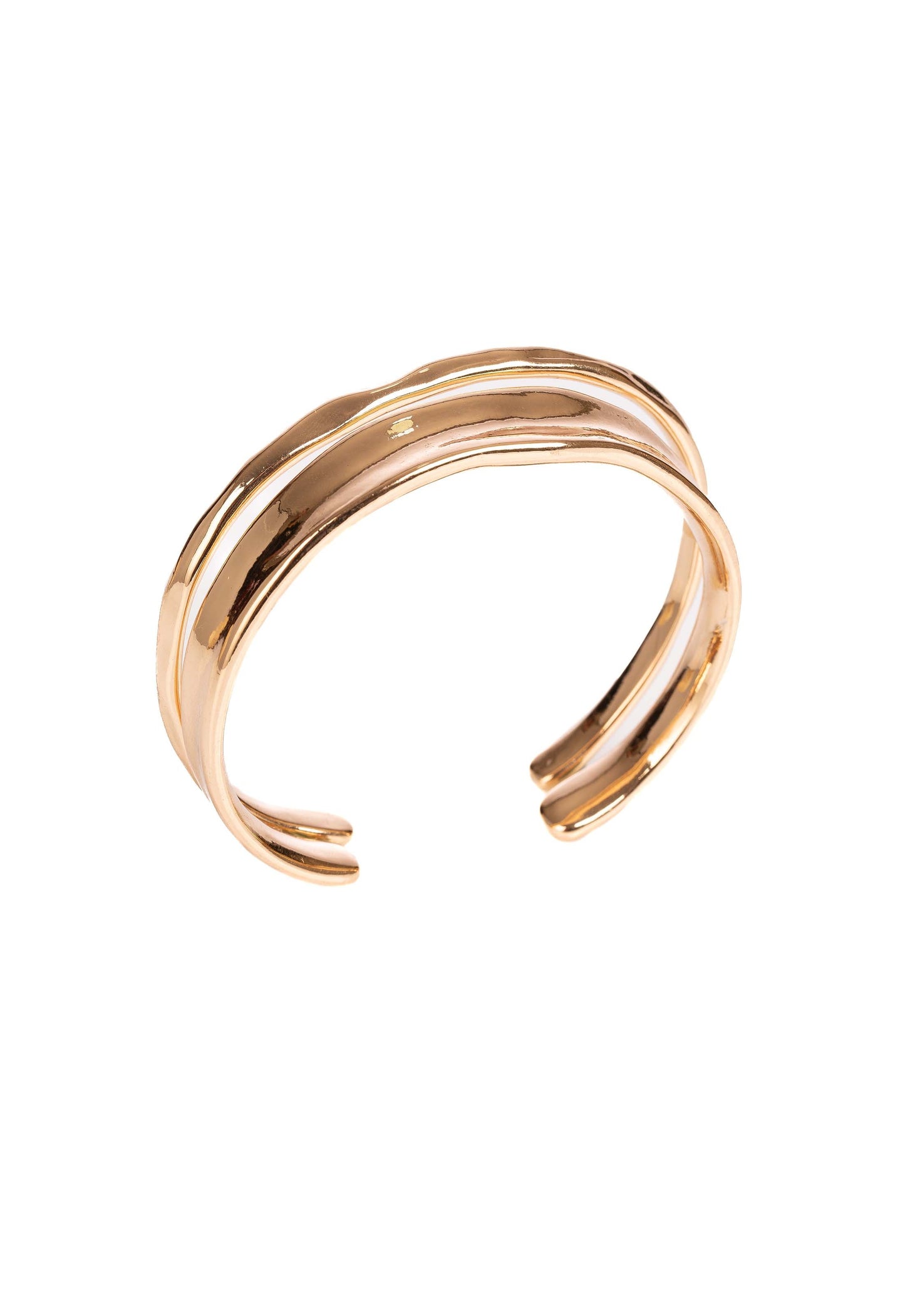 سوار عريض مع لمسة حجر دمعة سوداء