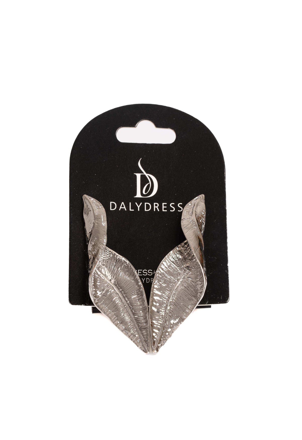 Textured Leaf Pattern Earrings