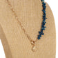 Modern Asymmetrical Beaded Pendant Necklace