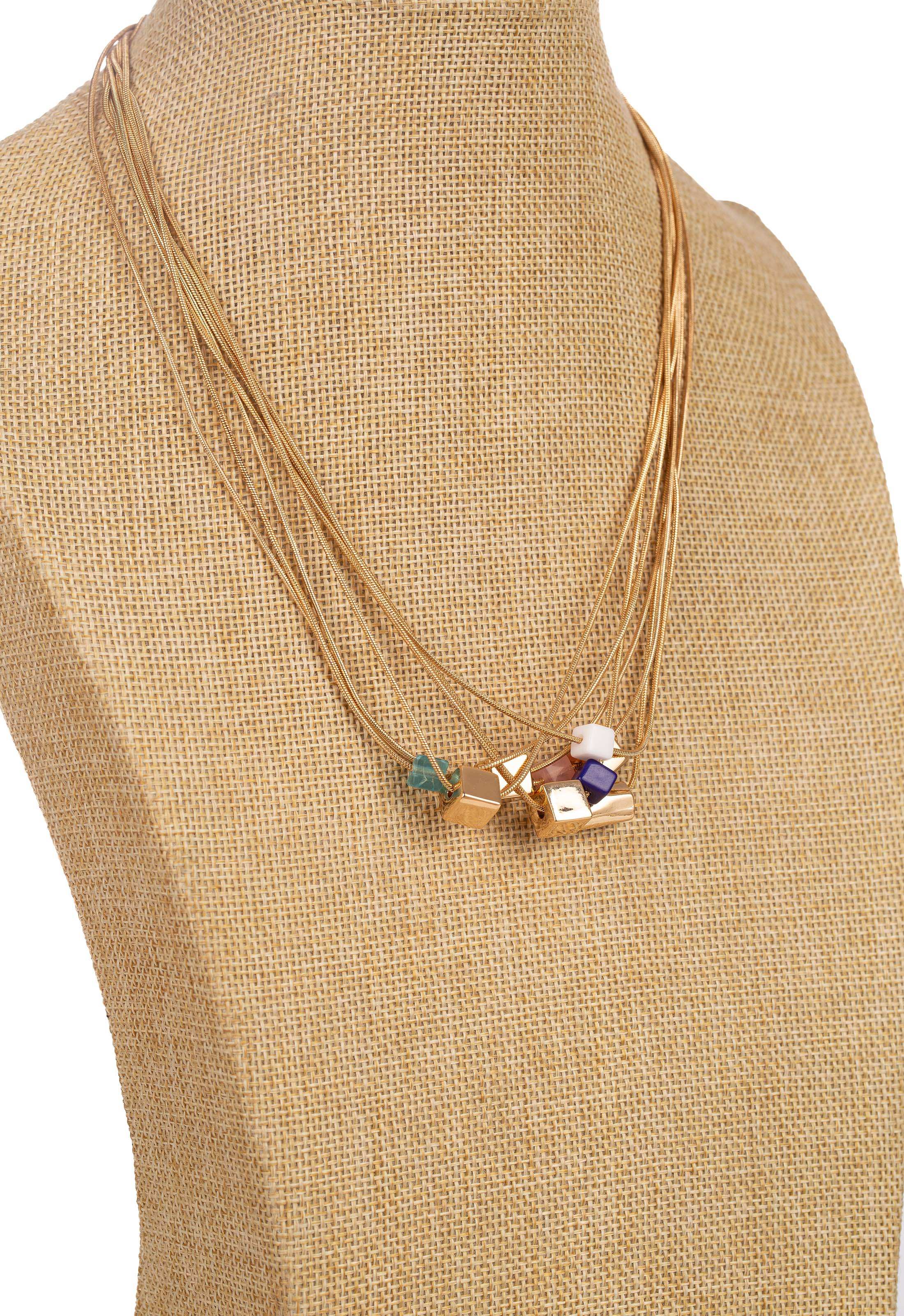 تصميم عقد اللؤلؤ المرصع بالخرز الأنيق