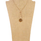 Chic Round Resin Pendant Necklace