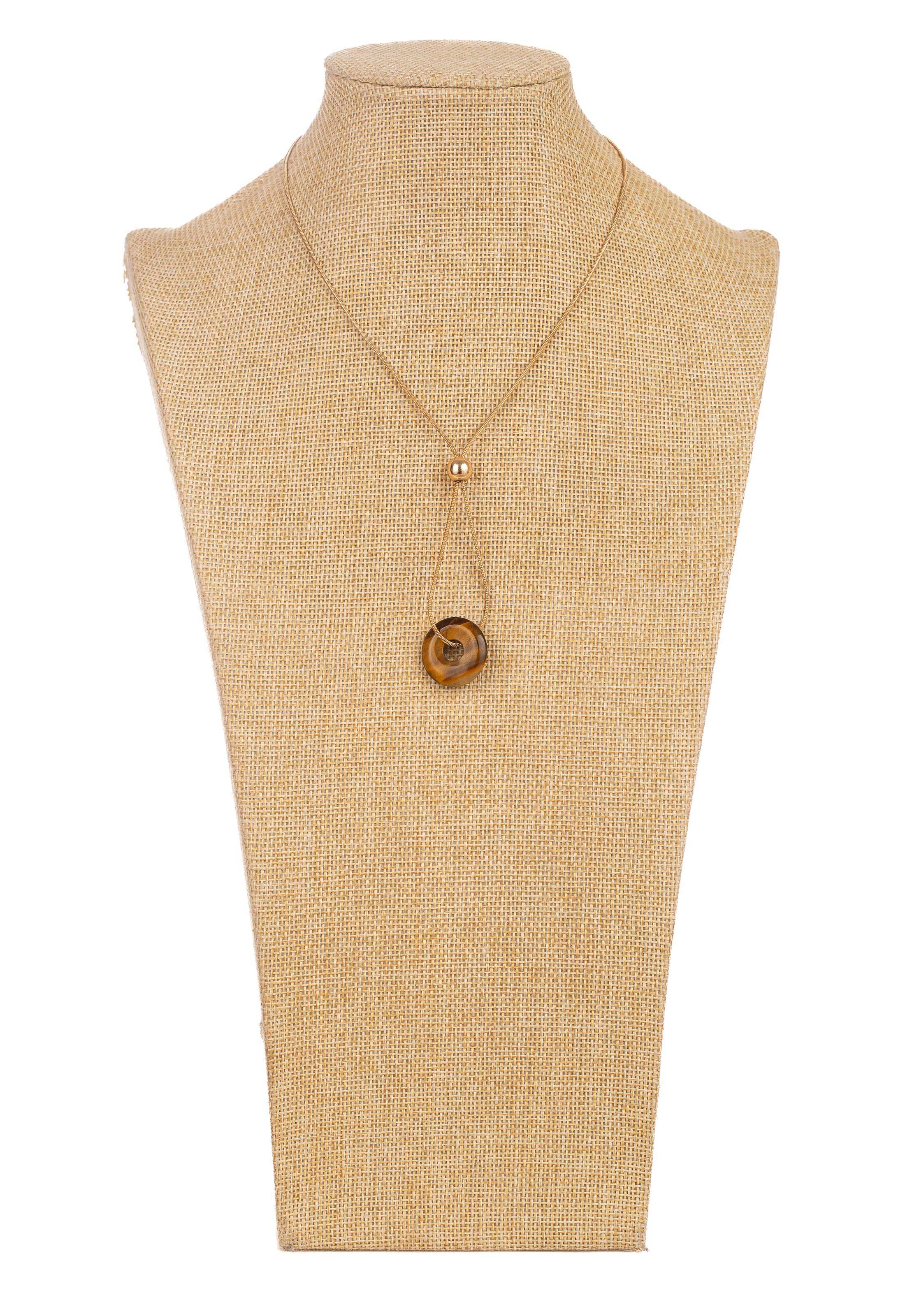 Chic Round Resin Pendant Necklace