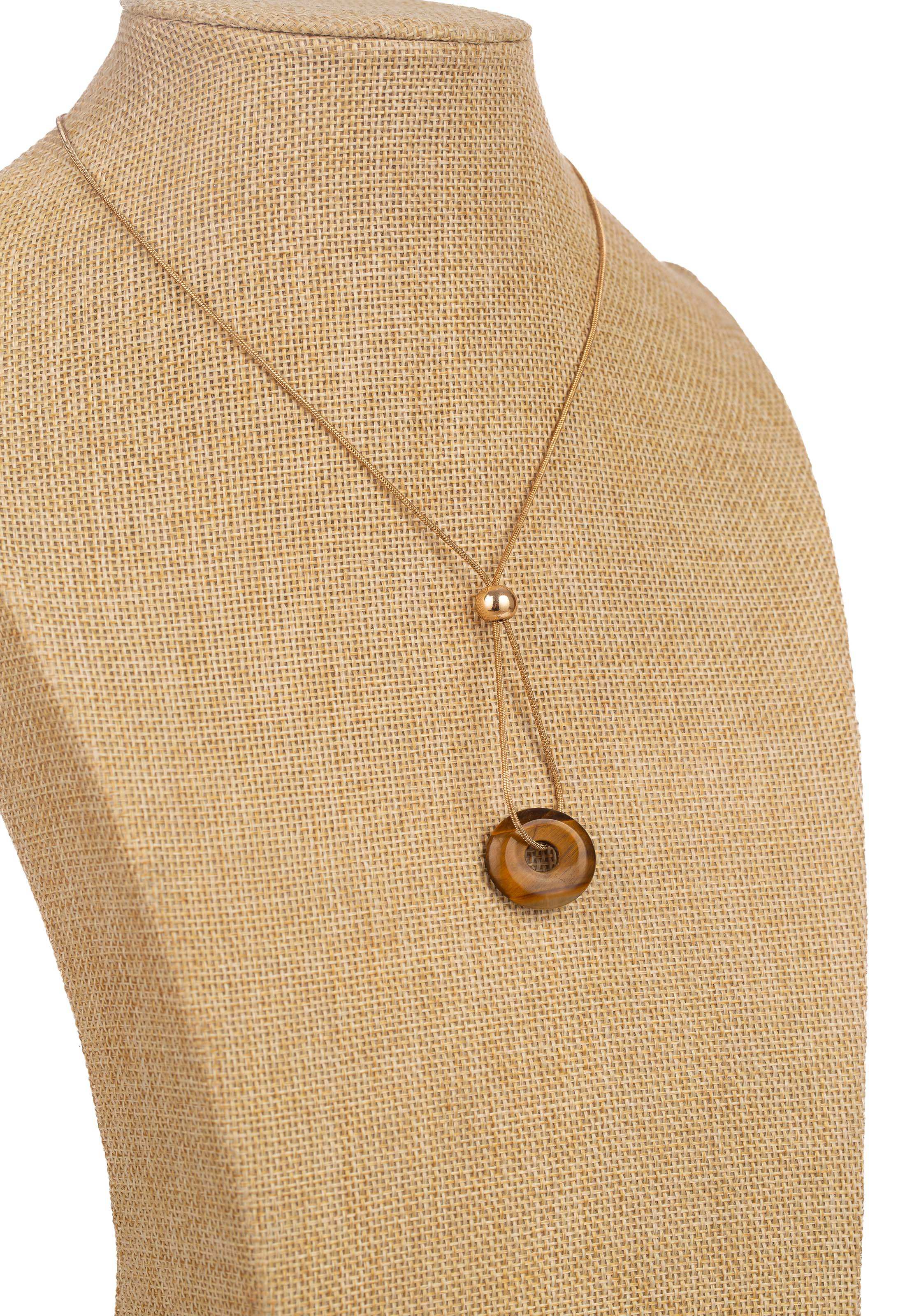 Chic Round Resin Pendant Necklace