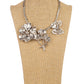 Floral and Butterfly Inspired Statement Necklace