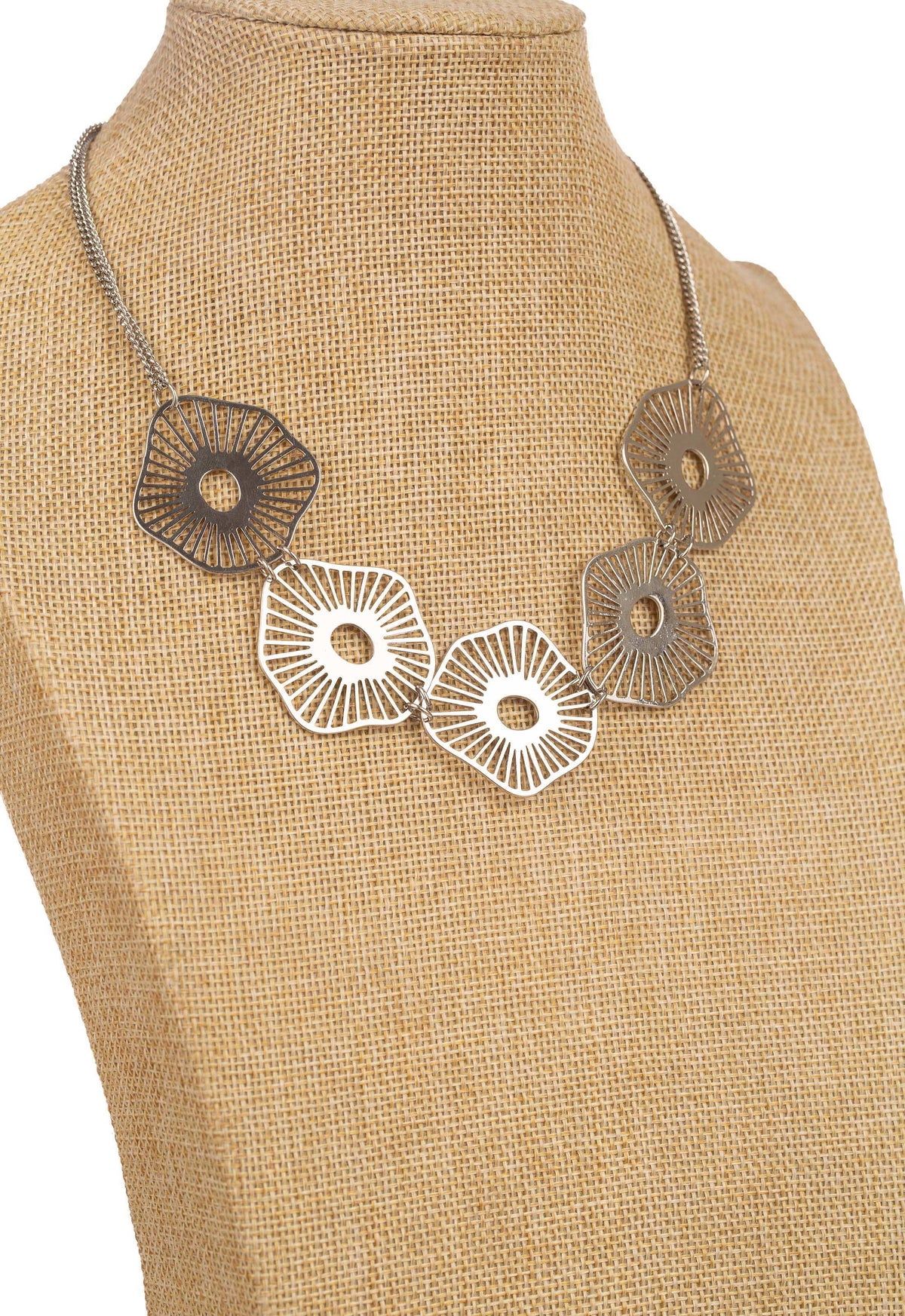 Geometric Inspired Statement Necklace