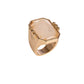 Statement Ring with Rectangular Stone Accent