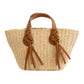 Straw Beach Bag with Braided Handle