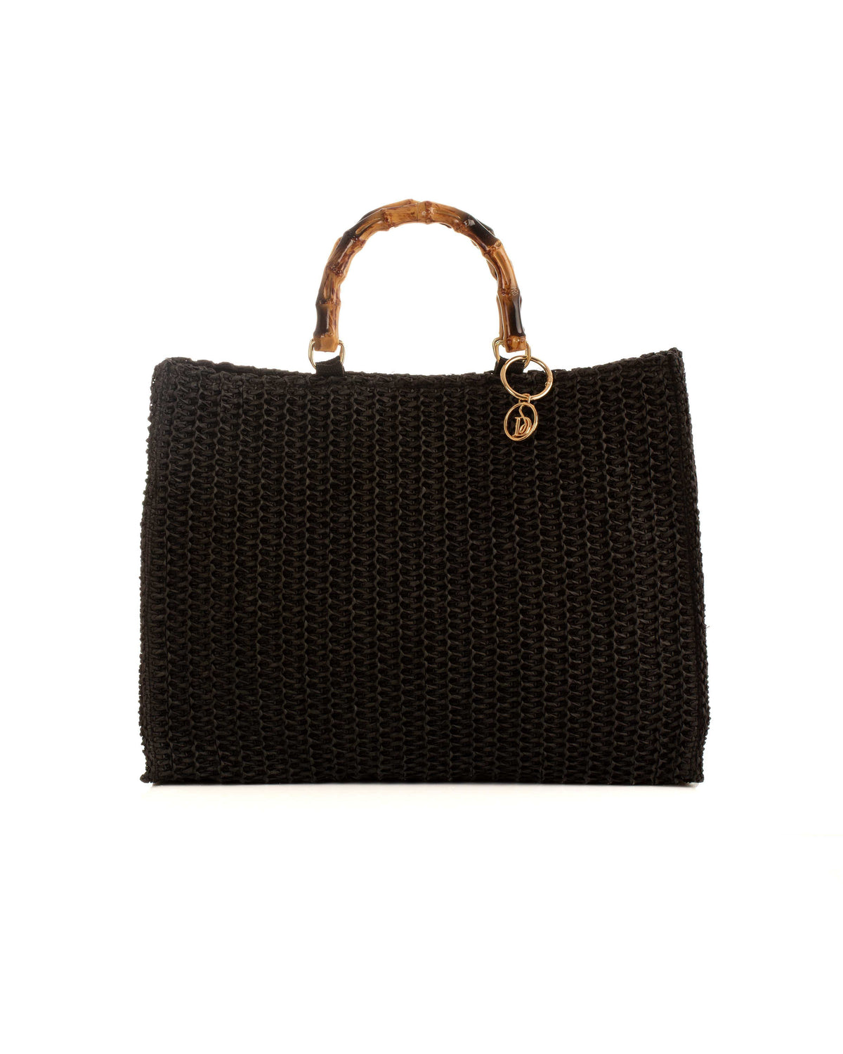 Solid Straw Magnetic Beach Tote Bag