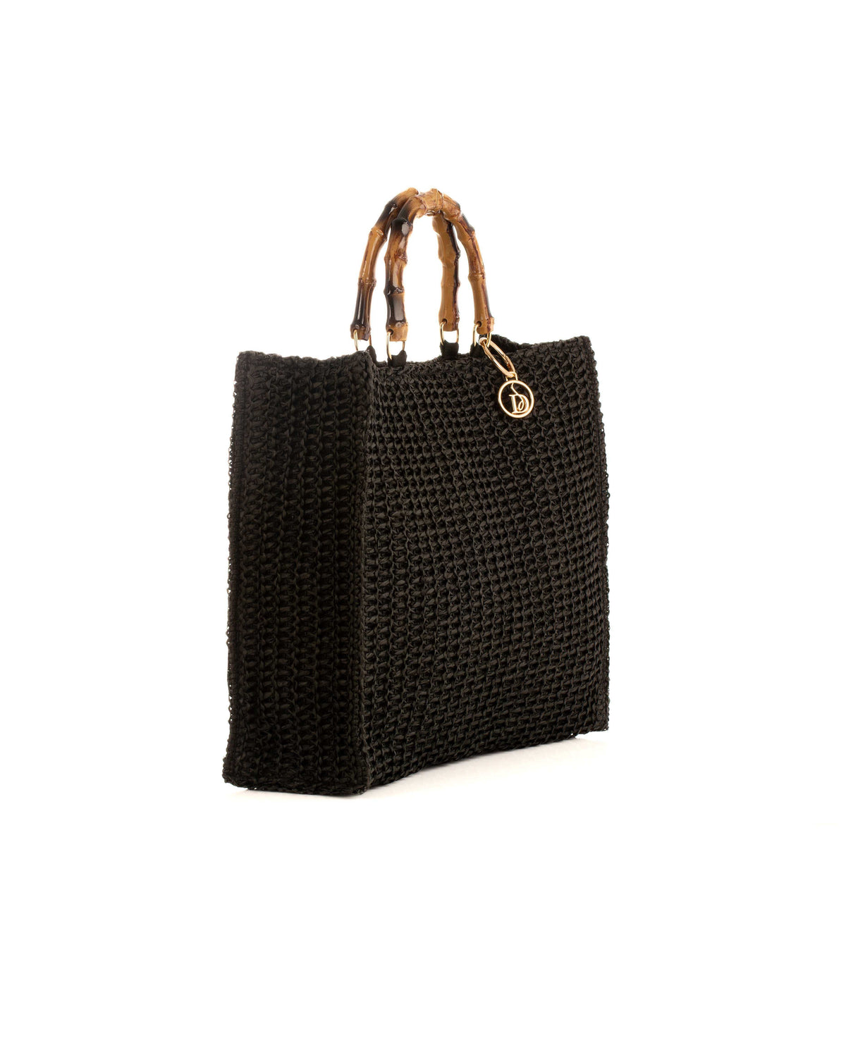 Solid Straw Magnetic Beach Tote Bag