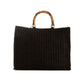 Solid Straw Magnetic Beach Tote Bag