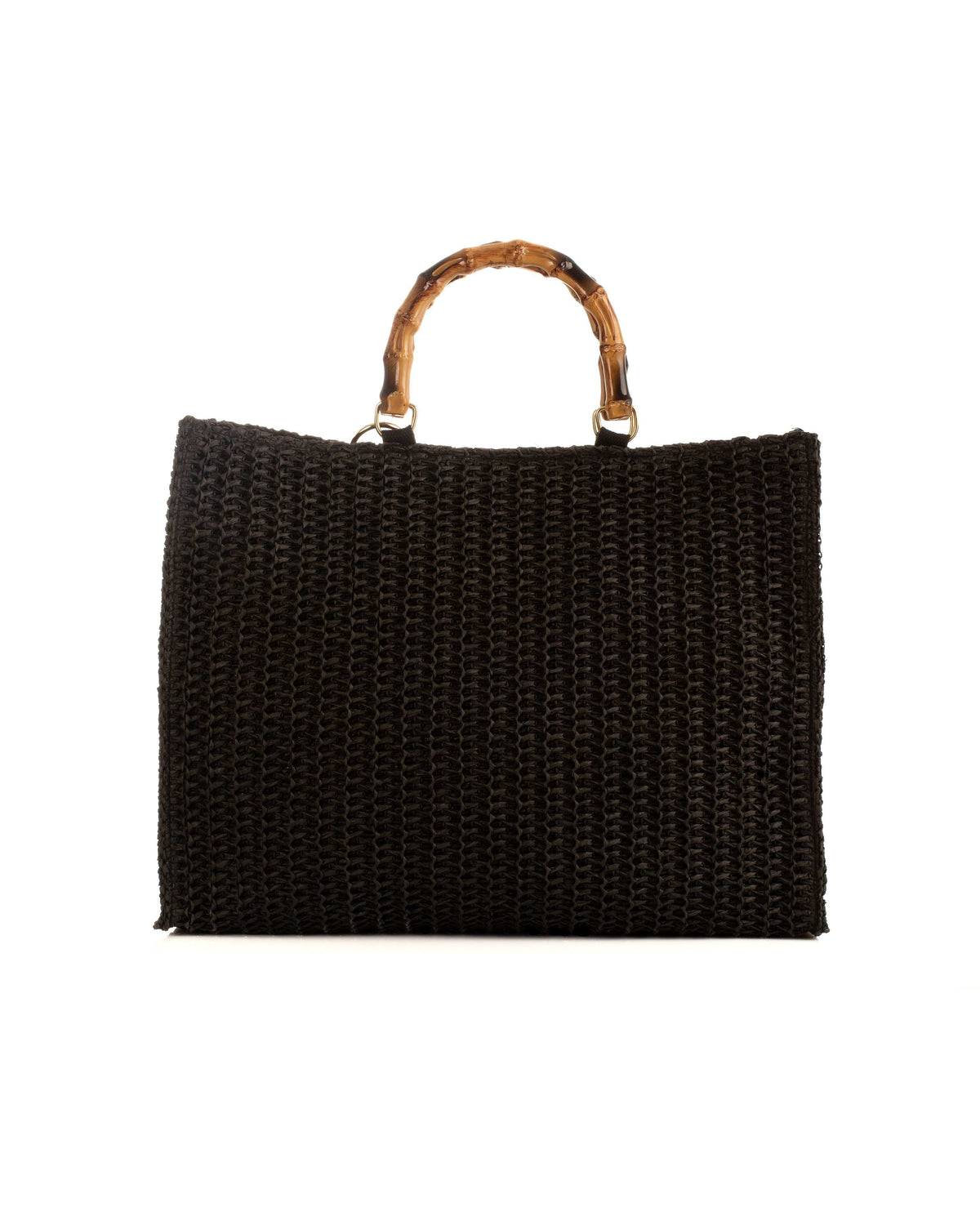 Solid Straw Magnetic Beach Tote Bag