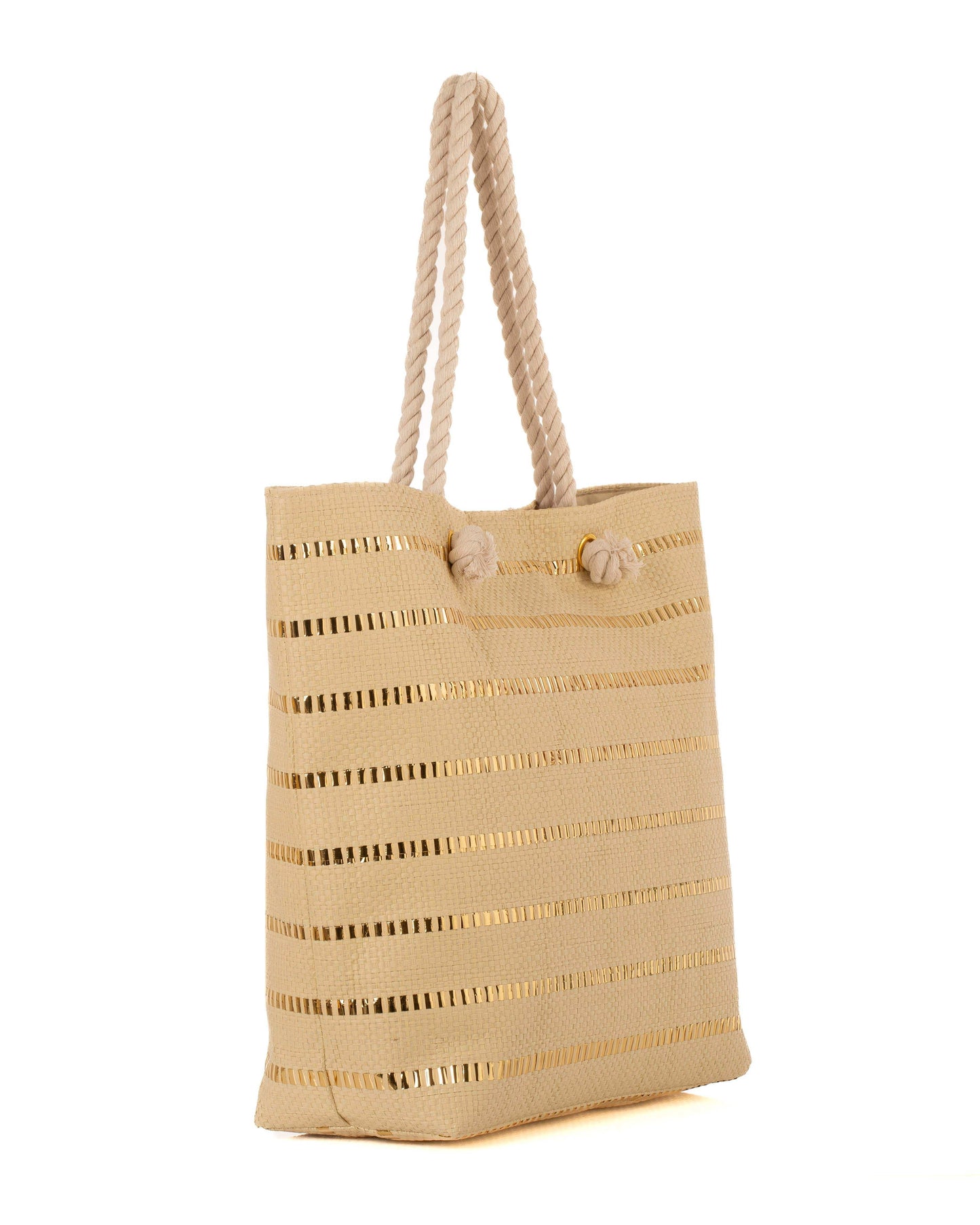 Fashionable Tote Bag with Shiny Accents
