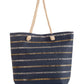 Fashionable Tote Bag with Shiny Accents
