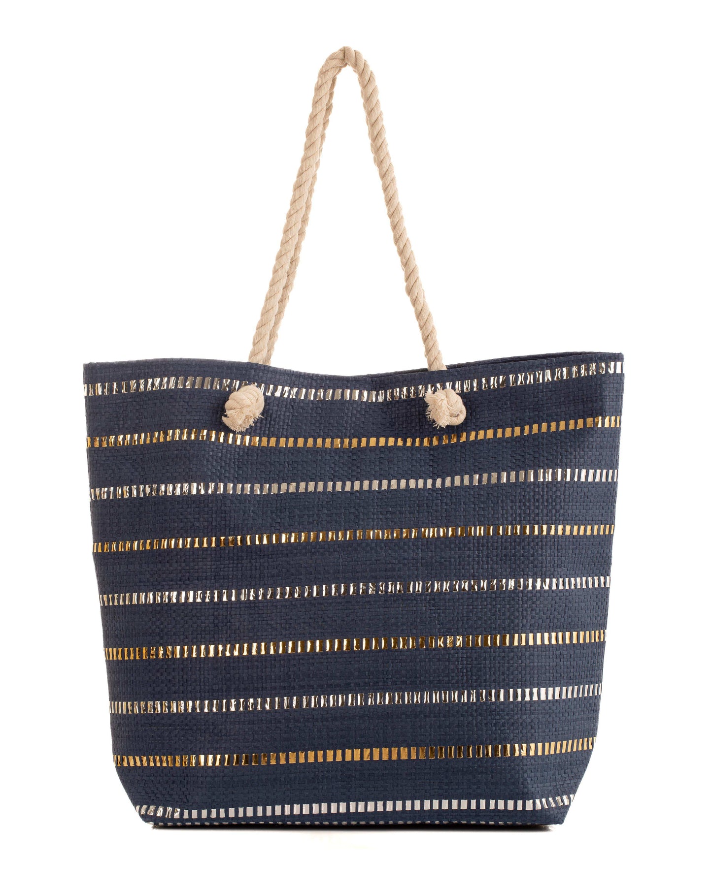 Fashionable Tote Bag with Shiny Accents