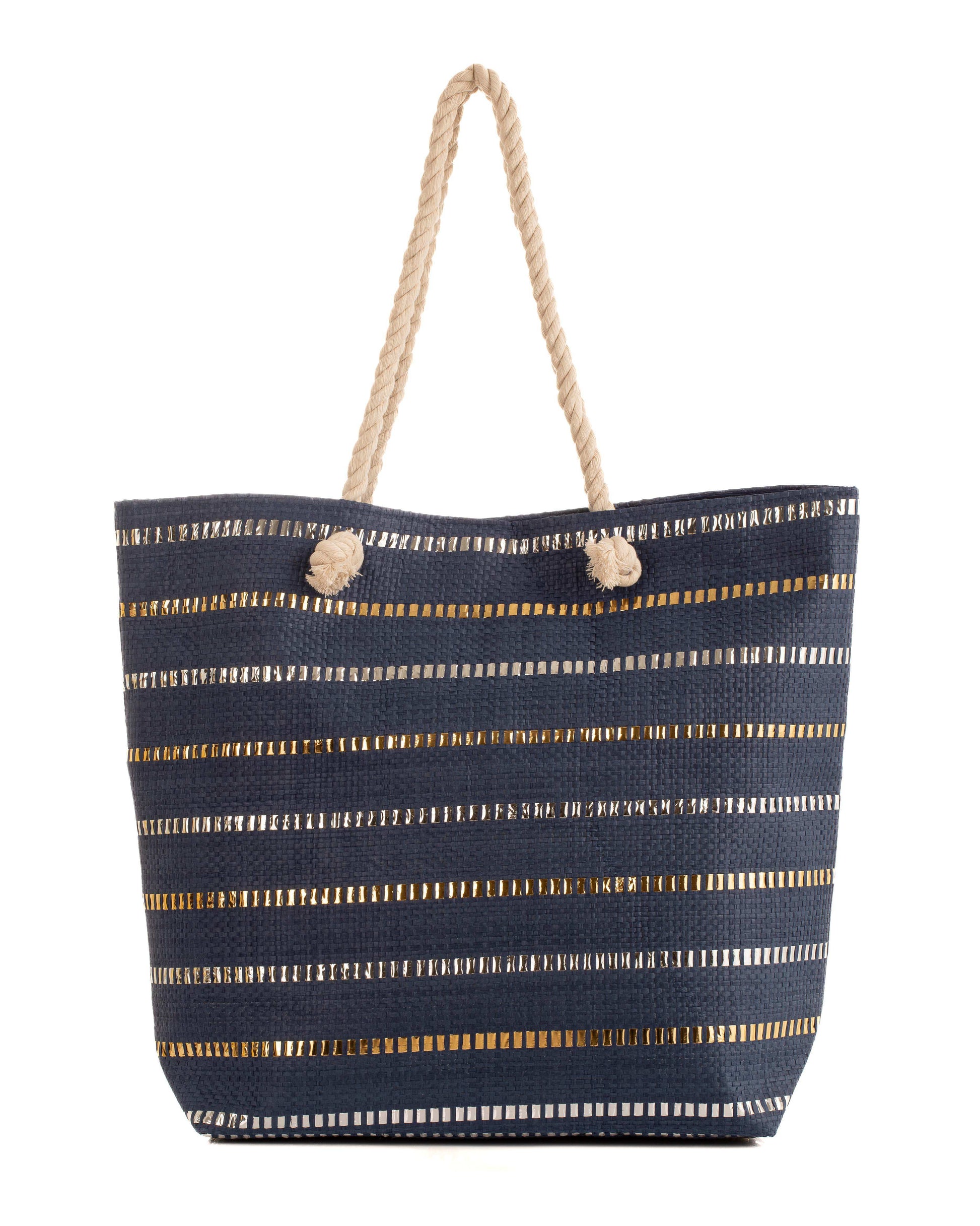 Fashionable Tote Bag with Shiny Accents