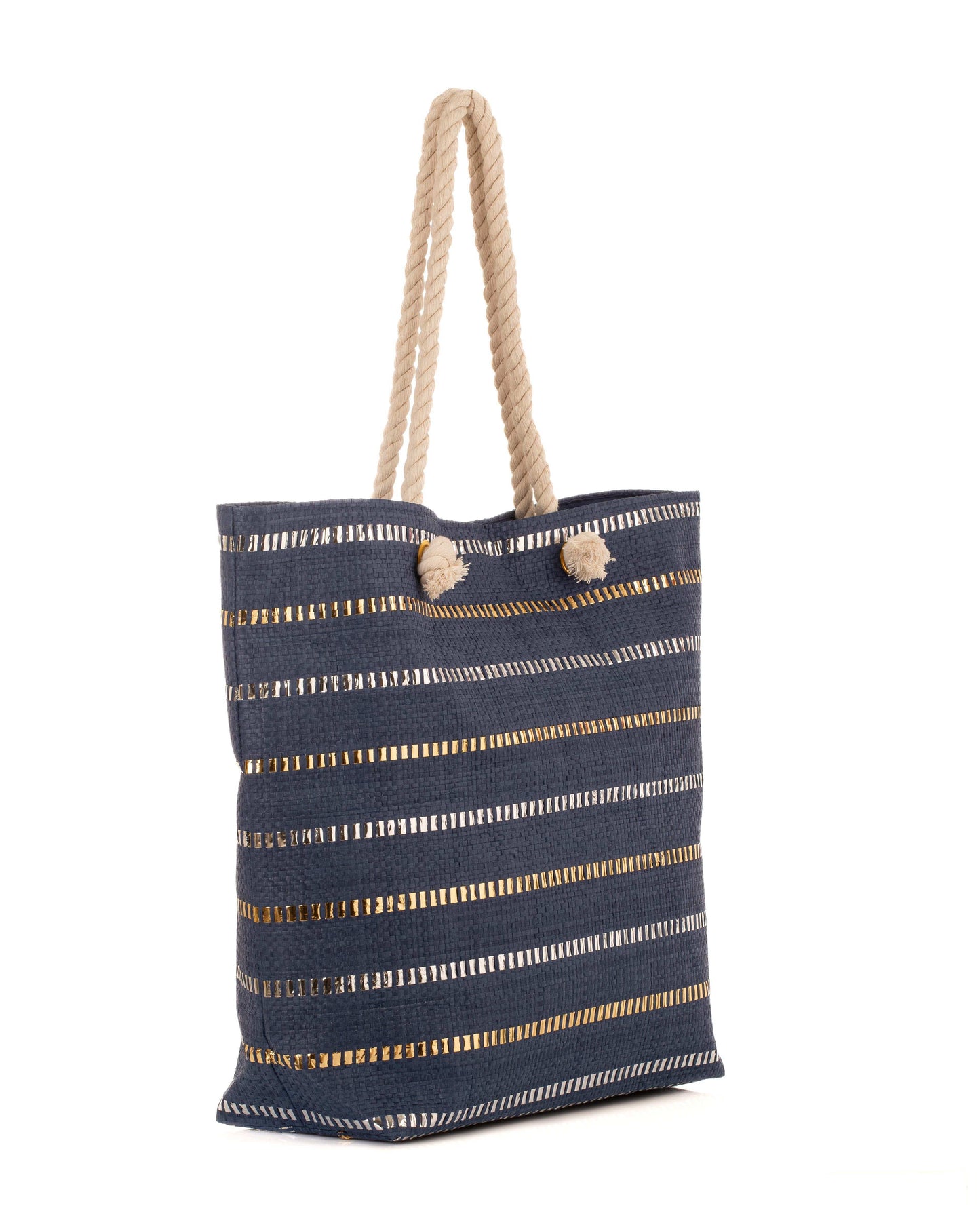 Fashionable Tote Bag with Shiny Accents