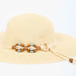 Handcrafted Beaded Straw Sun Hat