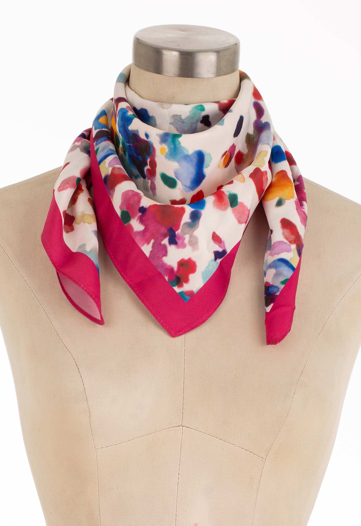 Patterned Squared Colorful Scarf