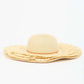 Fringed Edge Straw Sun Hat