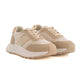 Fabric PU Mix Chunky Sole Trainers