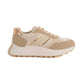 Fabric PU Mix Chunky Sole Trainers