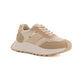 Fabric PU Mix Chunky Sole Trainers
