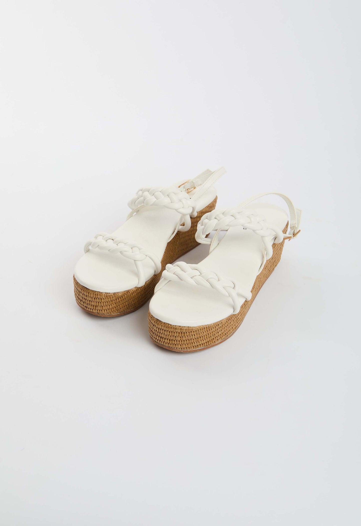 Braided Strap Platform Sandals