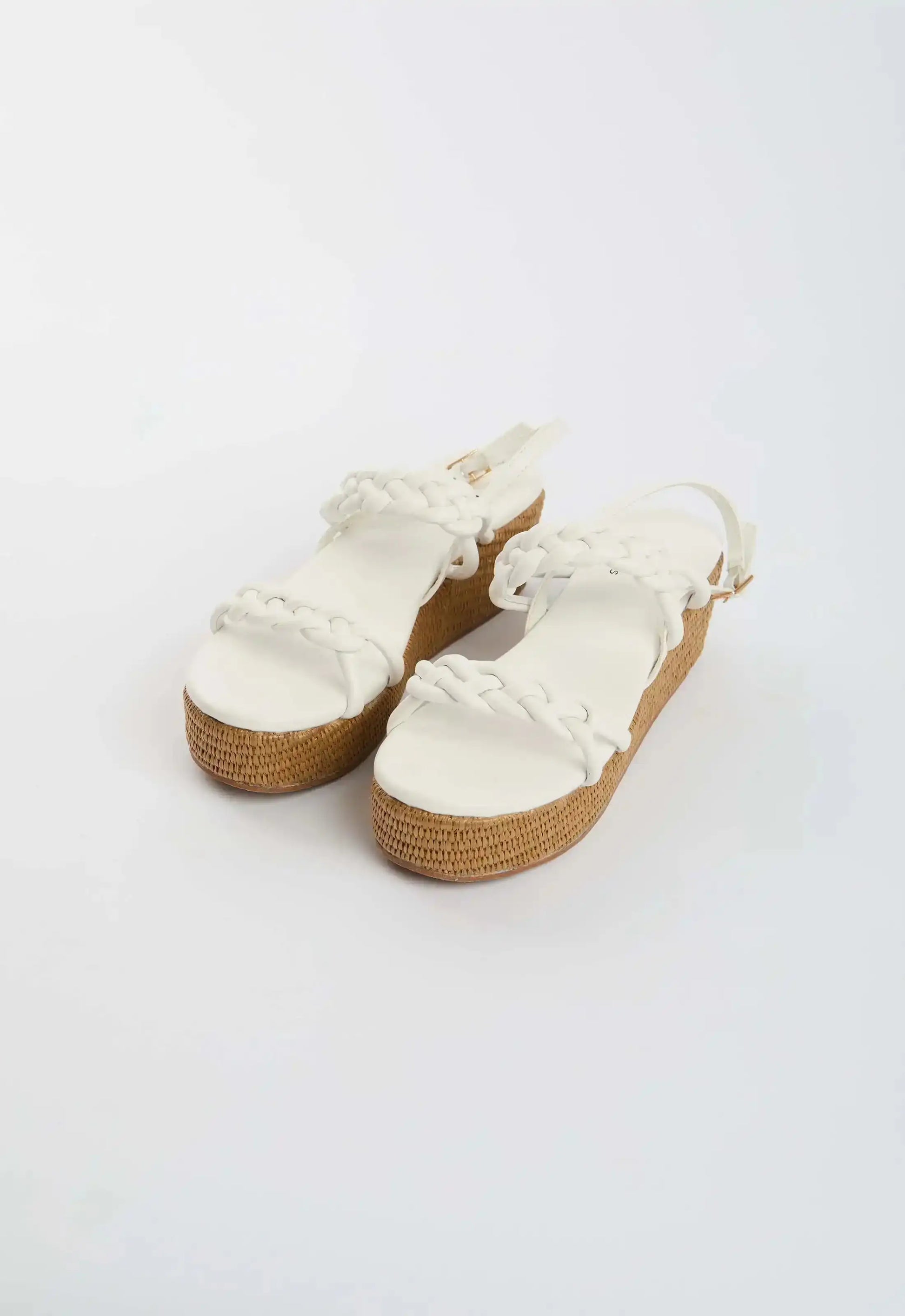 Braided Strap Platform Sandals