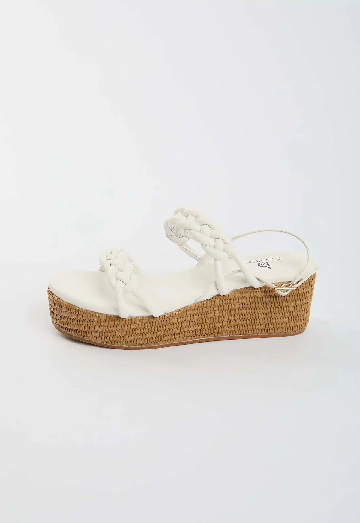 Braided Strap Platform Sandals