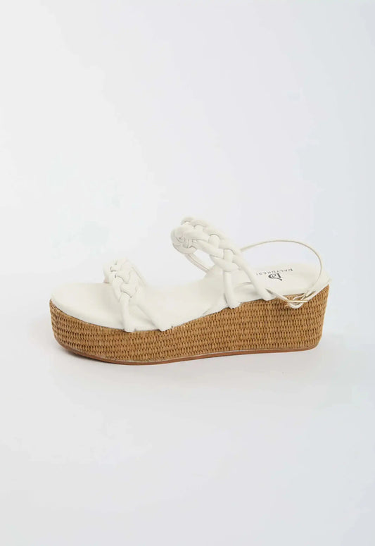 Braided Strap Platform Sandals