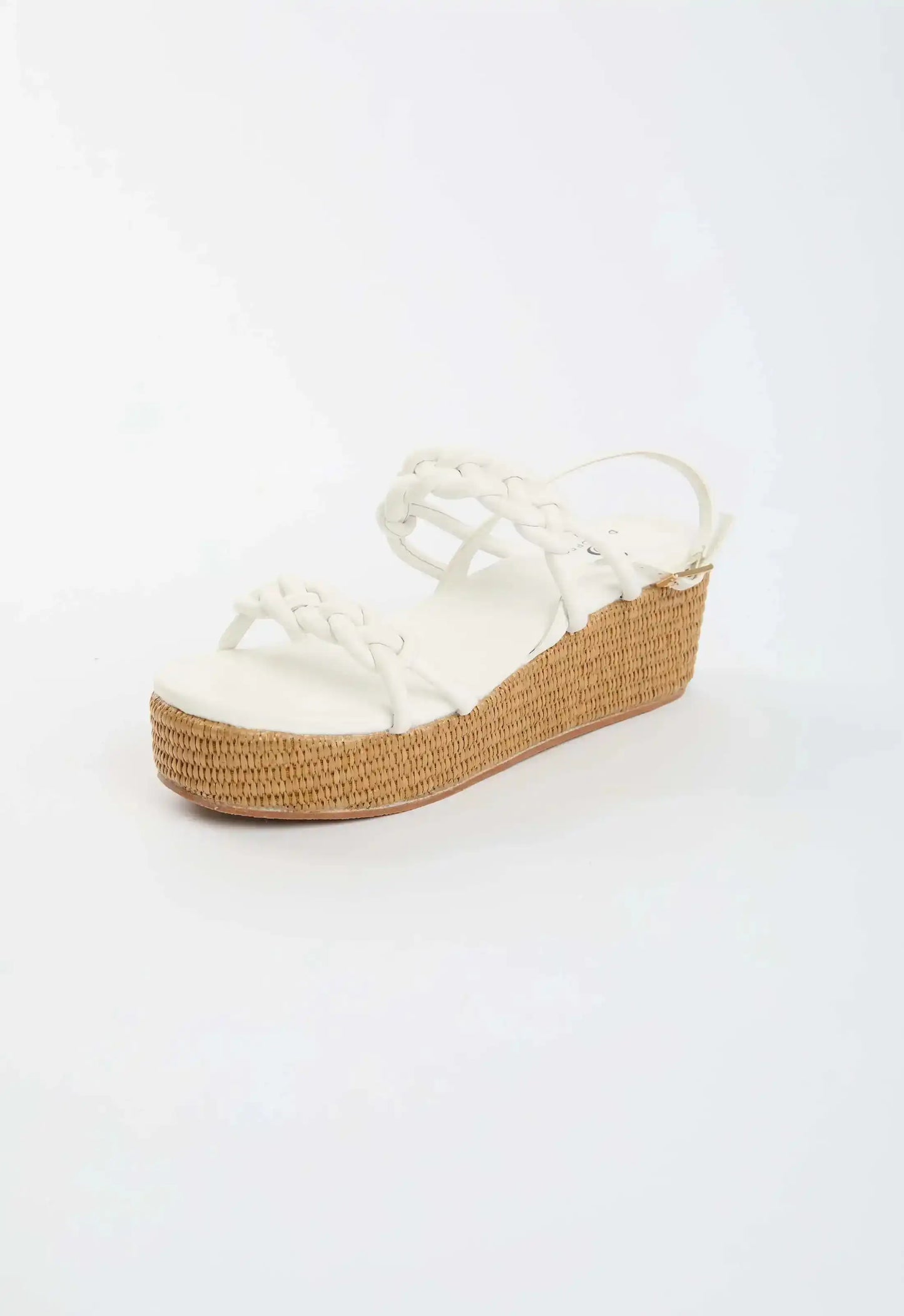 Braided Strap Platform Sandals