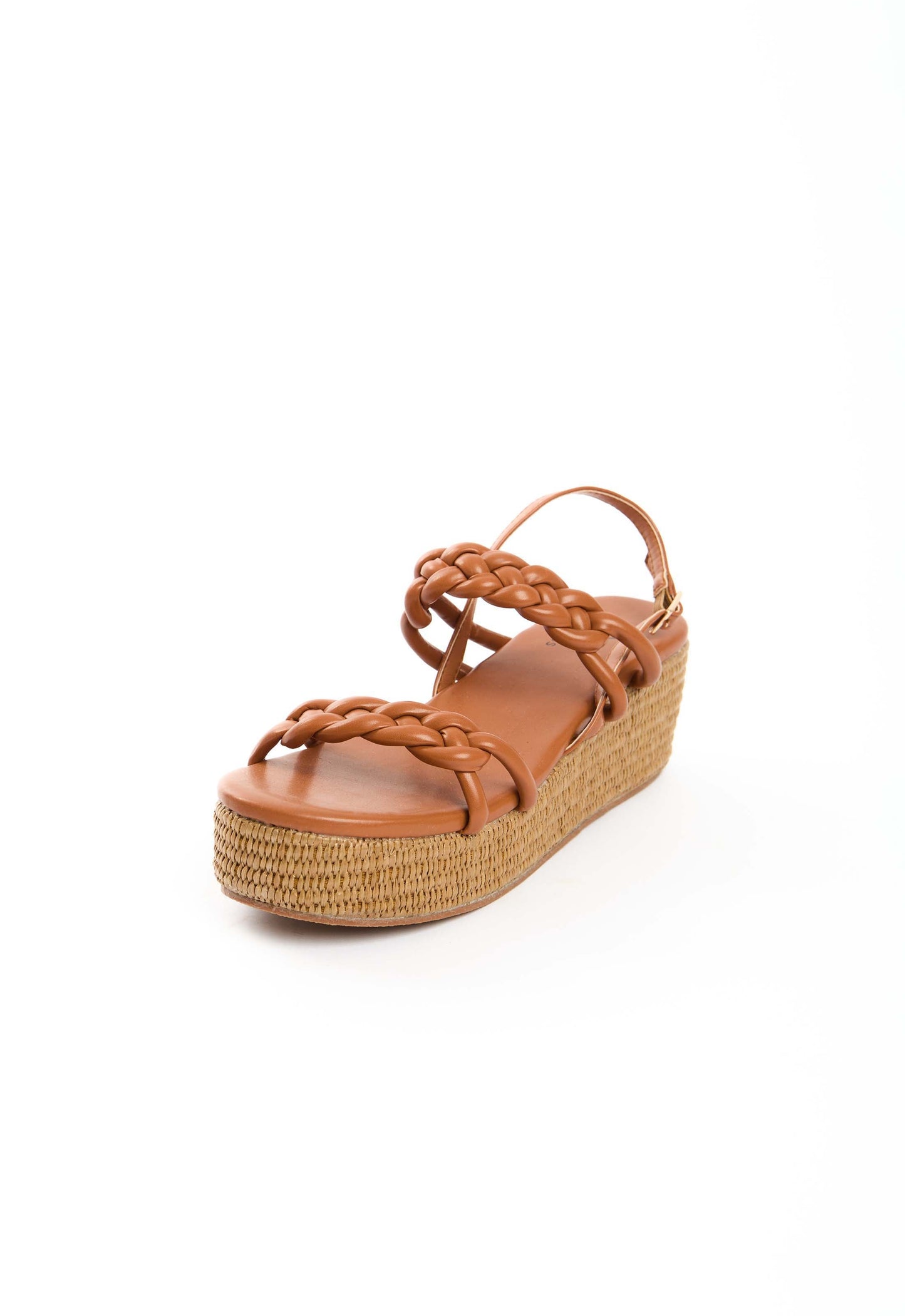 Braided Strap Platform Sandals