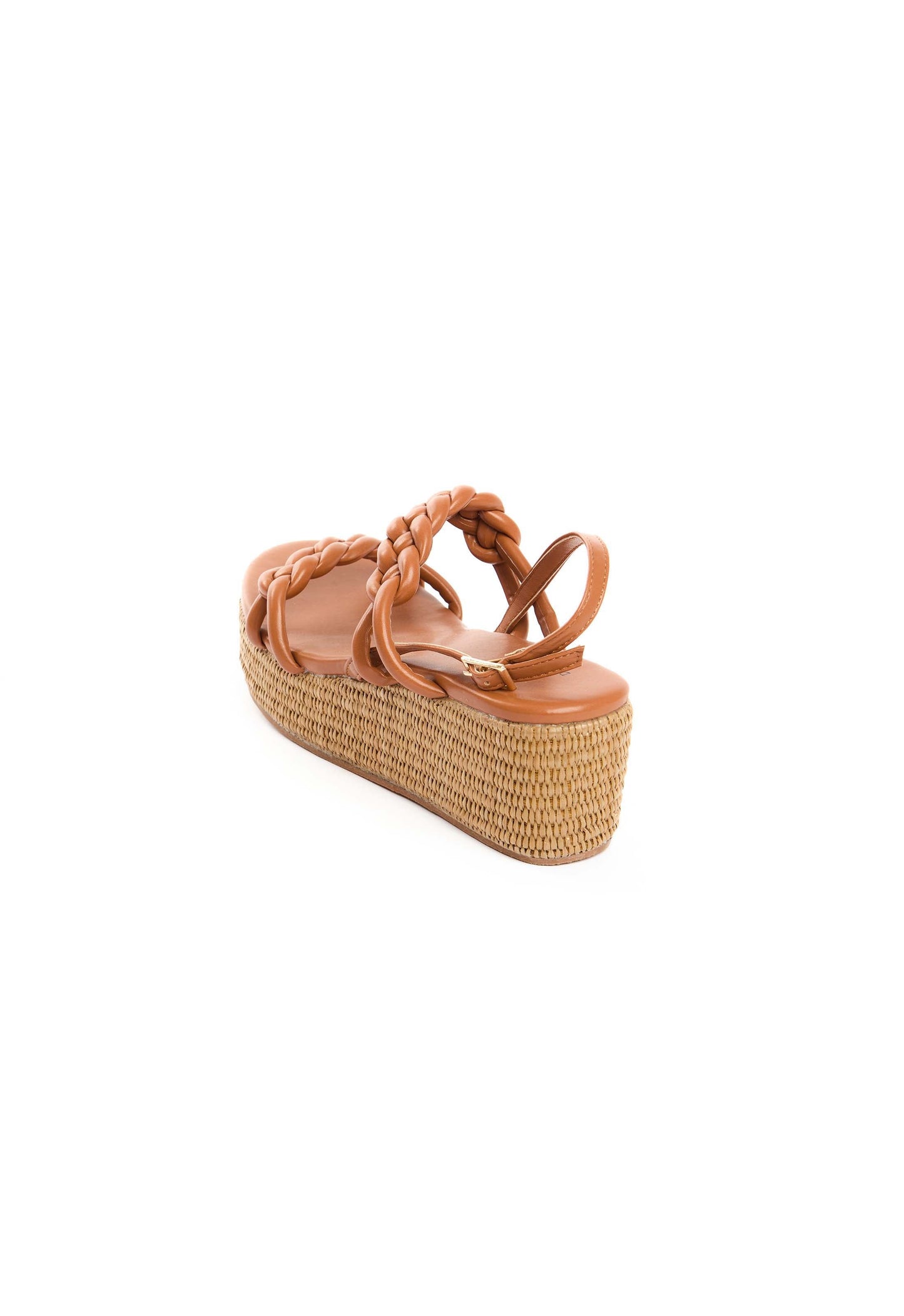 Braided Strap Platform Sandals