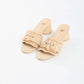 Woven Buckle Block Heel Mules