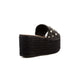 Pearl Embellished Raffia Wedge Sandals