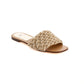 Beaded Flat Slide Sandals