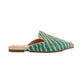 Woven Raffia Flat Mules
