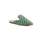 Woven Raffia Flat Mules