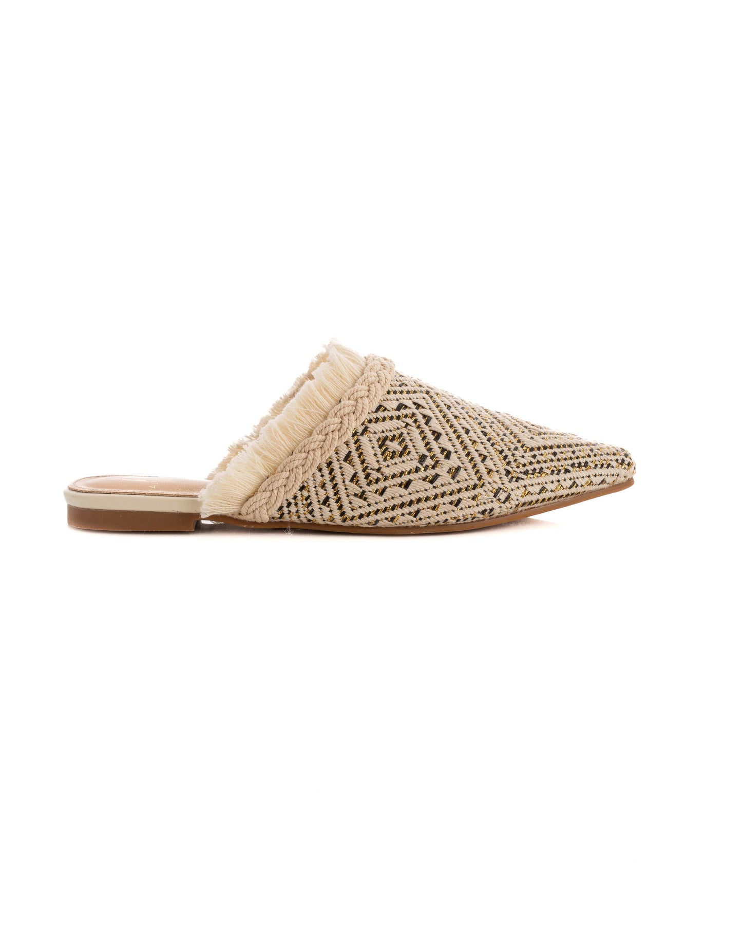 Embroidered Slip-On Mule Design