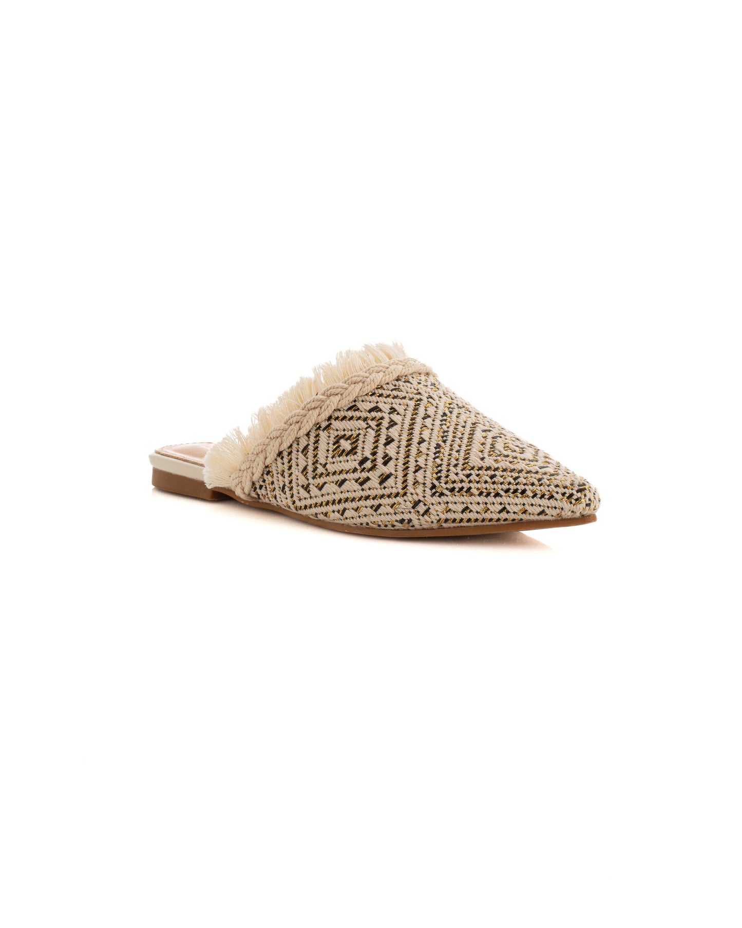 Embroidered Slip-On Mule Design