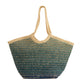 Colorful Woven Straw Tote Bag