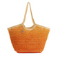 Colorful Woven Straw Tote Bag