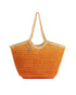 Colorful Woven Straw Tote Bag