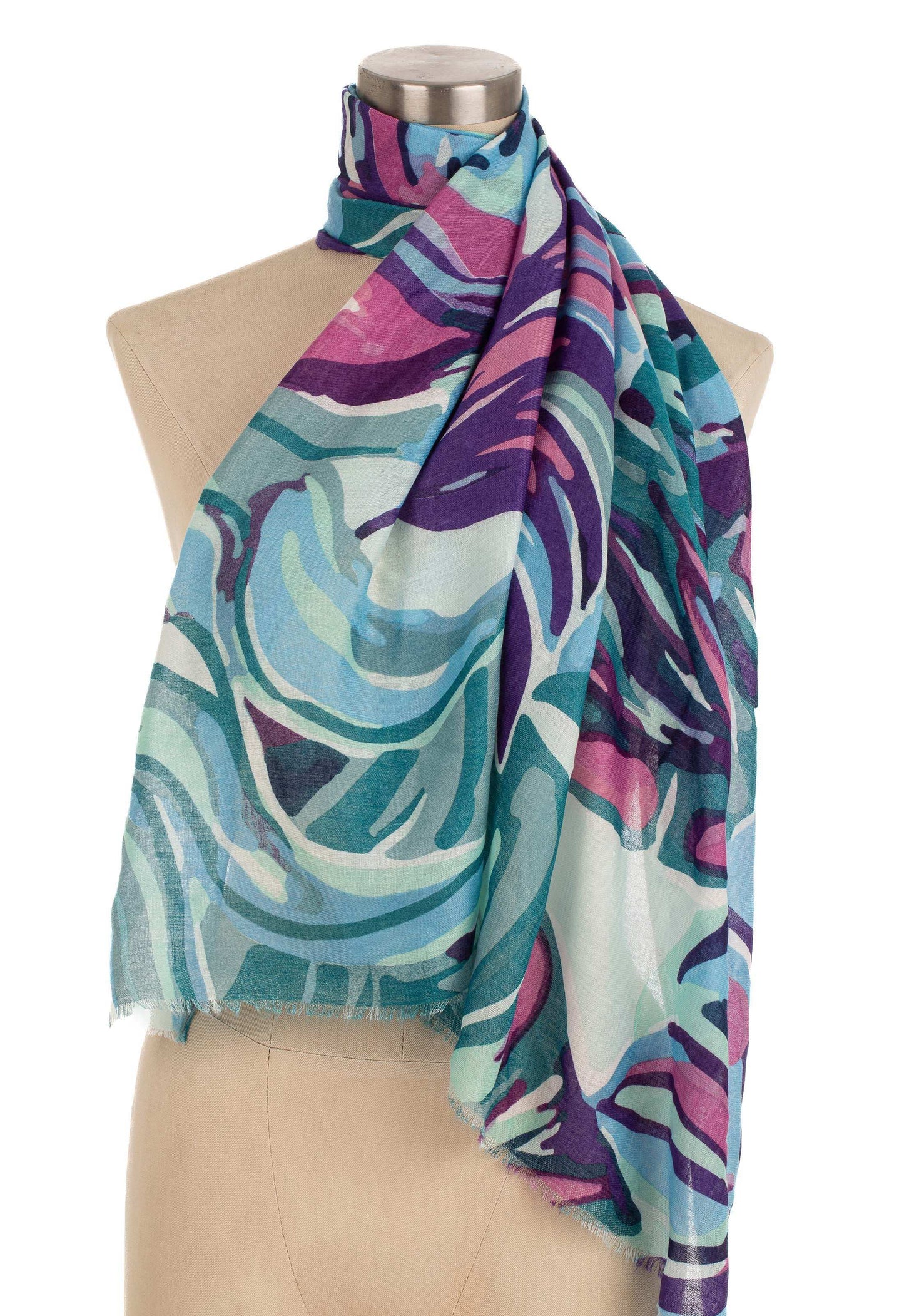 Tropical Themed Printed Scarf